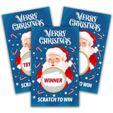 Christmas Scratch Off Cards, 40 Pcs Scratch To Win Game Cards With Sticker, Funny Holiday Party Game Card Christmas Party Games Supplies, A05