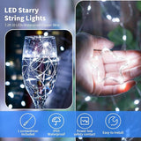 6 Pack Battery Operated Fairy String Lights Cool White LED 7.2FT 20 LEDs Starry Copper Wire Lights for Christmas Wedding Party DIY Home Decoration Battery Powered Twinkle Lights