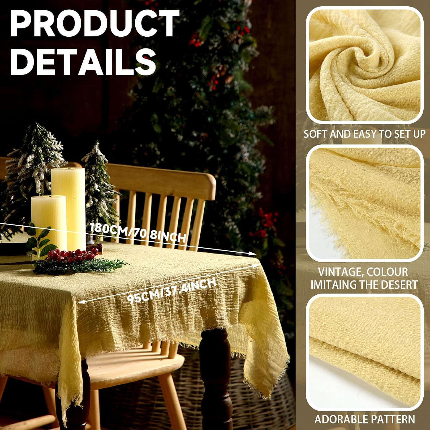 2 Pcs Christmas Nativity Table Runner With Nativity Raffia Grass 70.87 X 37.4 Inch Nativity Scene Decoration Rustic Nativity Tablecloth For Christmas Party Kitchen Farmhouse Home Table