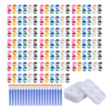 300Pcs Mini Acrylic Paint Set, 20 Pack 3Ml 12 Colors Paint Bulk With 40Pcs Brushes And 20Pcs Palettes, Acrylic Paint Strips For Kids, Perfect For Birthday Party Home Classroom Favors