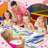 Watercolor Kids Card Set, Valentine’S Day 24 Pack Bulk Washable Paint Set, 8 Color Watercolor Paint With Brush, Back To School Classroom Supplies Party Favors