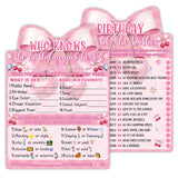 Pink Bow Cherry Themed Girl'S Sleepover Party Supplies - Girl'S Birthday Night Game Ideas - Who Knows The Birthday Girl Best 20 Pieces
