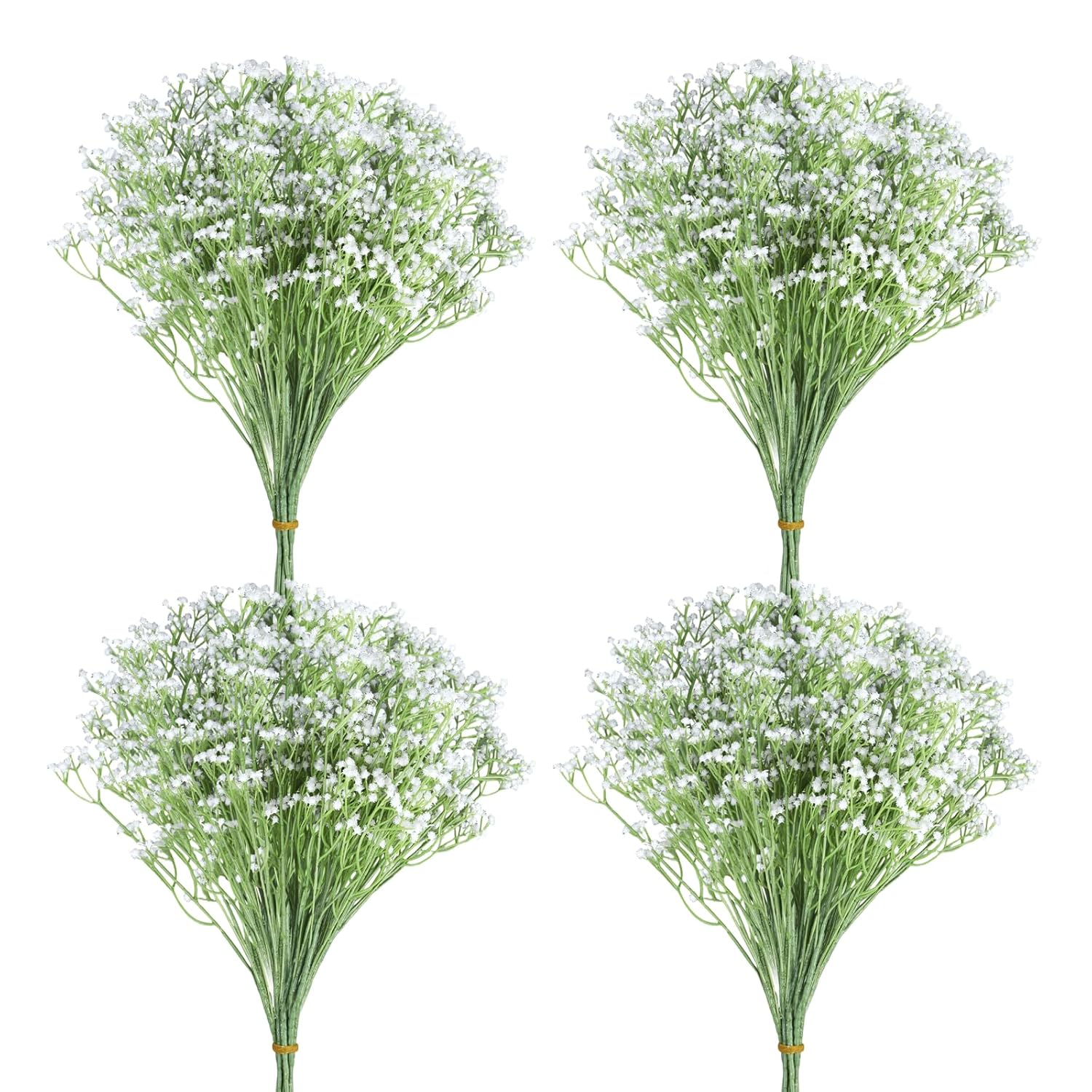 20Pcs Babys Breath Artificial Flowers, Faux Baby Breath Flowers Artificial Bulk White Wedding Decor Small Fake Babies Breath Flowers Real Touch, Gypsophila Floral Decoration For Christmas Wedding