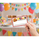 What Is Your Burger Name Game,30 Stickers, Burger Party Decor, Perfect For Birthday Party Activities 6×8 Wooden Play Sign With Stand