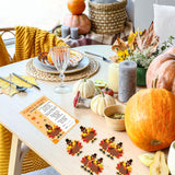 Thanksgiving Games For Family Adults Office Large Groups Party, Turkey Hunt Game, Fall Families Classroom Activities With 50 Paper Turkeys - 25 Players (Turkey Hunt)