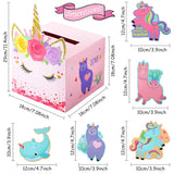 Valentine'S Boxes Unicorn Valentines Cards With Envelopes And Unicorn Stickers For Classroom Exchange Party Favor (1 Mailbox, 33 Valentine Cards, 33 Envelopes, 36 Stickers)
