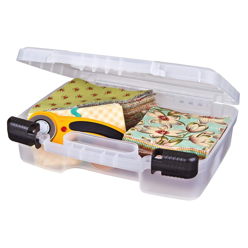 6977Ab 12 Inch Quick View Deep Base Carrying Case, Portable Art & Craft Organi