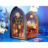 Halloween Pop Up Cards, Haunted House 3D Greeting Halloween Card, Witch Card For Kids, Adults, Funny Ghosts And Pumpkins Gifts Card, Halloween Birthday Card