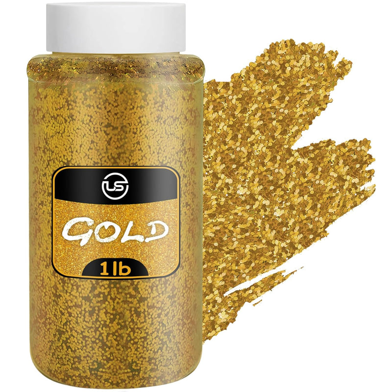 Glitter – 1 Lb Gold Glitter – Glitter For Resin, Glitter For Crafts, Fine Glit