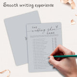 30 Pcs The Wedding Shoe Game Cards For Wedding Party, Minimalism Bridal Shower, Mr & Mrs, Newlyweds, Engagement Party Favor & Supplies(Gray) -A03