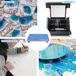 Resin Leveling Table For Epoxy Resin, 16''X 12'' Adjustable Epoxy Resin Leveling Board, Multipurpose Self Leveling Resin Crafts Table Resin Accessories Supplies And Acrylic Pouring Tools