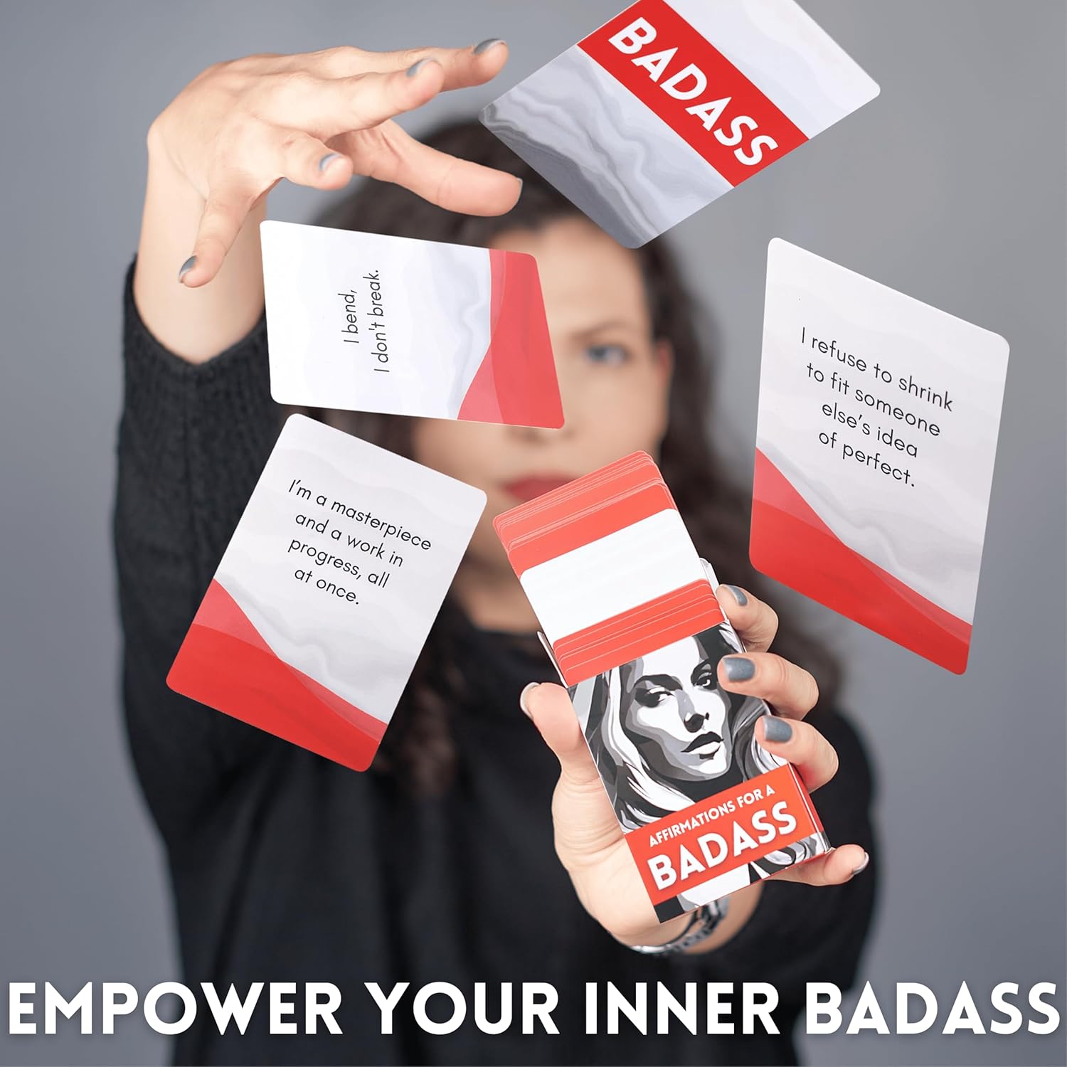 Badass Affirmation Cards For Women - 52 Daily Motivational And Inspirational Cards For Women