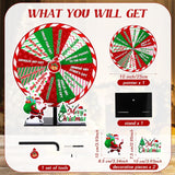 Christmas Games Gift Exchange For Adults Family 10" Spinner Wheel With Stand White Elephant Christmas Party Games Xmas Santa Exchange Gift For Coworkers Large Group Holiday Party Decor Supplies