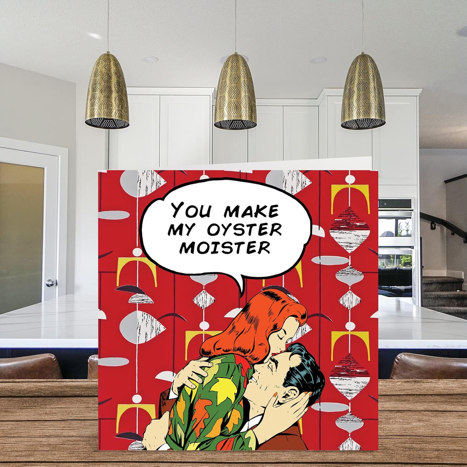 Funny Valentine'S Day Card - Humorous Retro Greeting Card For Boyfriend, Husband, Wife, Or Girlfriend - Ideal Anniversary Card For Men Or Her - Happy Anniversary Moments For Couples - 5.7 X 5.7 Inches