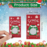 50 Pcs Christmas Scratch Off Cards Ugly Sweater Scratch Off Game Christmas Cards Holiday Xmas Games Ugly Sweater Party Decorations Winner You Lose Tickets For Winter Office Party Supplies