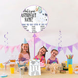 What'S Your Astronaut Name Game - Outer Space Birthday Party Games For Boys - Family School Classroom Activity - 1 Standing Sign And 30 Stickers - Kids Space Party Supplies Decorations(14)