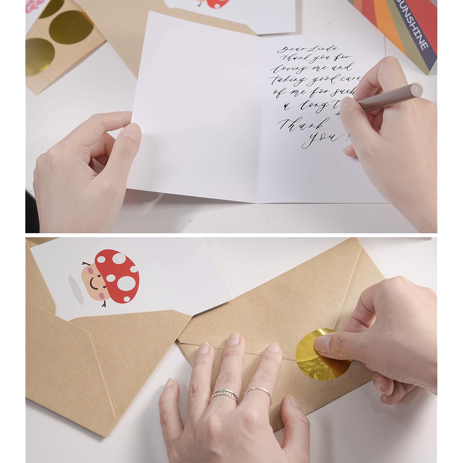 Thinking Of You Cards, 30 Punny Greeting Cards Thinking Of You Cards With Envelopes & Stickers, Friendship Cards Different Designed Romantic Cards To Send To Family, Friends, Relative, Colleagues