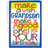 Birthday Card For Grandson - Made In Chicago - Excellent Card Stock, Envelope Included - Perfect Size: Opens To A Generous 10?×7.75? - Packaged In Extra Sturdy Mailer - 95780