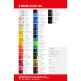 Lukas Berlin Pro Artists Water Mixable Oil Paint 200 Ml Tube Prussian Blue, Water Soluble, Lightfast Pigments, Quick Drying, Easy Clean-Up, Eco-Friendly, Professional Quality, 40 Color Range