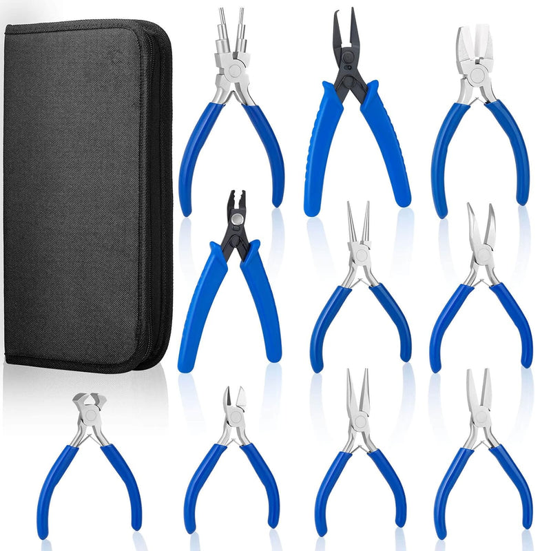 Jewelry Pliers, Set Of 10 Professional Jewelry Making Pliers Tools For Craft,