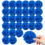 30 Pcs Royal Blue Marigold Flower Heads,3.5 Inch Silk Marigolds Stemless Artificial Flowers For Decoration, Artificial Marigolds For Home Party Wedding Diy Decor