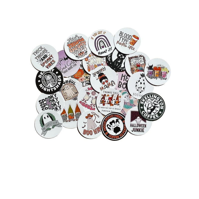 Freshie Fall Halloween Cardstock Cutouts Rounds 2.5” In Random Mix | 12 Pk| Fo