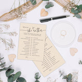 Would She Rather Game Cards For Bridal Shower - 30 Minimalism Khaki Wedding Party Games Game Cards, Engagement Party Game, Modern Bridal Shower Party Favor & Decorations - D02