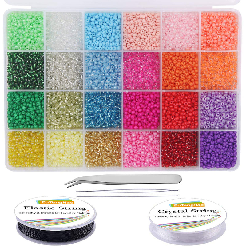 13200Pcs Glass Seed Beads Small Craft Beads Small Beads For Diy Bracelet Neckl