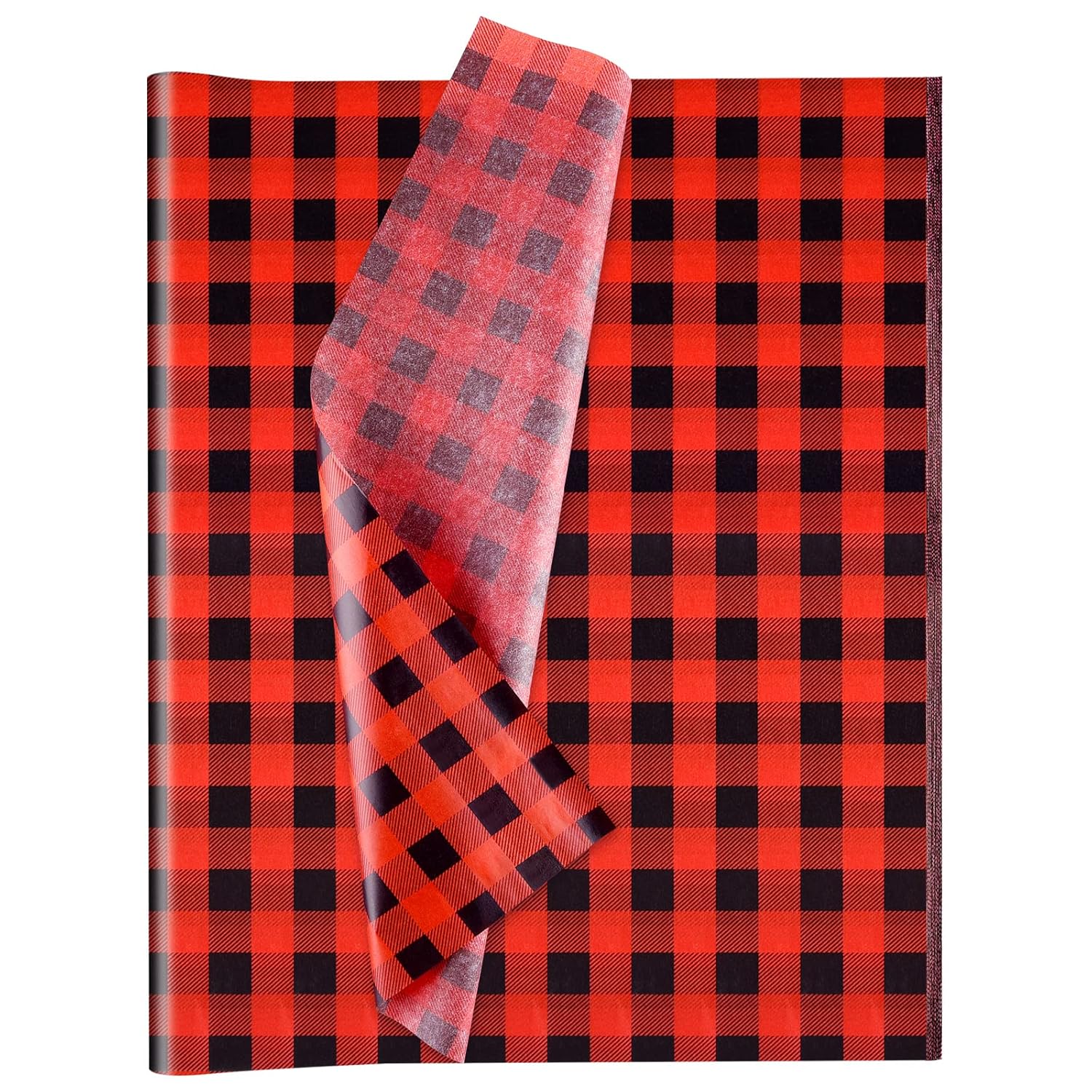 60 Sheets Christmas Tissue Paper 14 X 20Inch Buffalo Styles Red Black Plaid Gift Wrapping Tissue Paper For Diy Crafts Gift Bags Christmas New Year Party Supplies