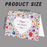 Floral Mother’S Day & Birthday Card For Mum | Elegant Wildflower Design | Includes Burgundy Envelope | Blank Inside For Personal Message | Perfect For Mum, Grandma, Or Any Special Woman (Heart Mother'S Day)