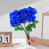 300Pcs Premade Satin Ribbon Rose Petals Half-Finished For Eternal Rose Diy Ramos Forever Flowers Bouquets Everlasting Floral,For Wedding,Anniversary,Birthday (300 Pcs Royal Blue)