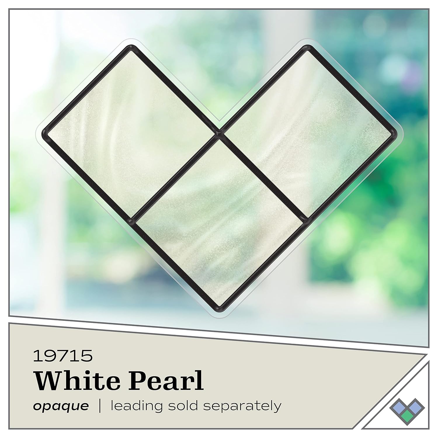 Gallery Glass, White Pearl Stained Glass 2 fl oz Brilliant Smooth Finish Paint, Perfect for Easy to Apply DIY Arts and Crafts, 19715