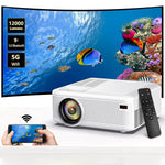 2024 Mini Projector, 1080P, WiFi, Bluetooth, 300" Screen, Portable, Outdoor