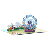 Amusement Park 3D Greeting Pop Up Birthday Card, Happy Birthday Card For Kids, Boyfriend, Girl, Son, Daughter, Valentines Day, Graduation, Thinking Of You, Thank You, Celebration, New Year