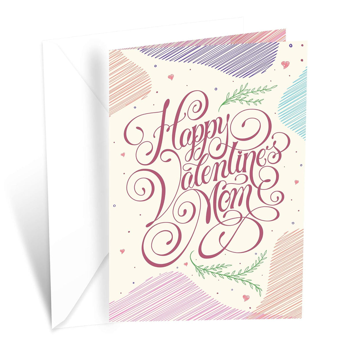 Mom Valentine'S Day Card, Made In America, Eco-Friendly, Thick Card Stock With Premium Envelope 5In X 7.75In, Packaged In Protective Mailer