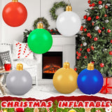 6 Pcs Large Inflatable Christmas Ball Christmas Blow Ball Decorations Pvc Inflatable Ornaments Christmas Tree Yard Lawn