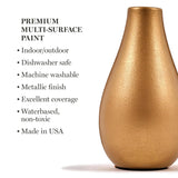 Martha Stewart Metallic Acrylic Craft Paint, Brushed Bronze, 8 oz