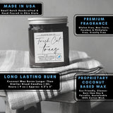 Tonka Oud Candle 9 Oz | Woodsy Unisex Scented Oud Candle For Men & Women | Premium Wax Candles For Home In Amber Glass Jar Candle | Usa Made Vegan & Phthalate Free (Oud, 9Oz)