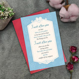 Romantic Valentine'S Day Card For Him Her, Sweet Poem Love Card For Couples, I Will Love You Every Day