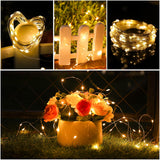 2 Pack Fairy Lights 100 Led 33 Ft Christmas Lights Usb Powered Silver Wire String Lights, Mini Lights With Remote Contro