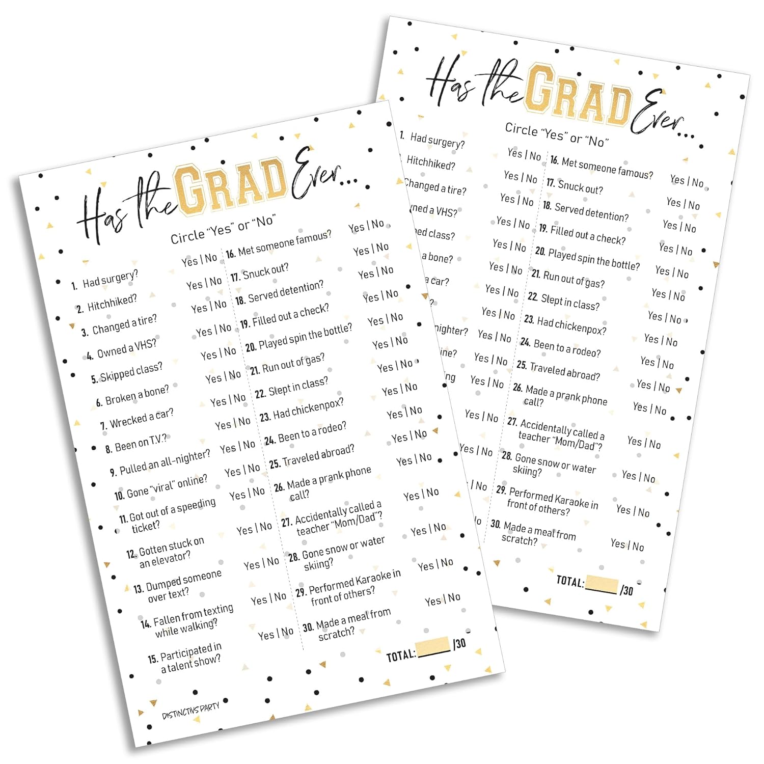 Has The Grad Ever Graduation Party Game - 25 Cards,Graduation Party Games Ideas And Activities