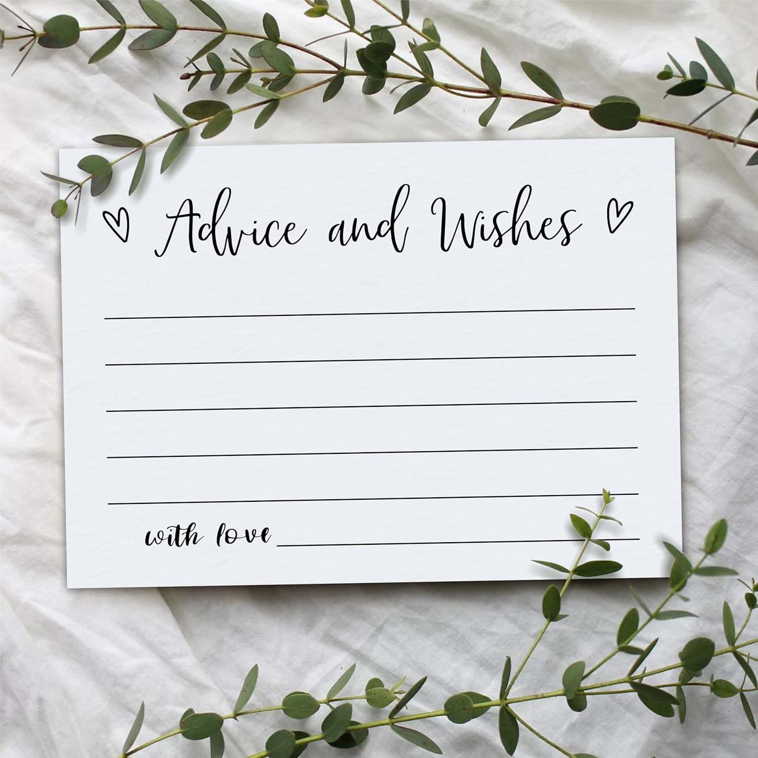 Advice And Wishes Cards, 30 Pieces 4X6 Inches Minimalist Bridal Shower Card, Wedding Advice Cards, Wedding Registry Ideas, Wedding Cards For Bride And Groom, Newlyweds, Bridal Shower-A01