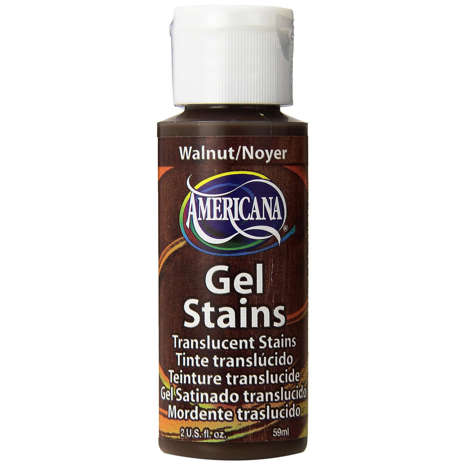 DecoArt Americana Acrylic Gel Stains Paint, 2-Ounce, Walnut