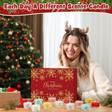 12 Mini Scented Candles Christmas Gift For Women Men- Natural Soy Wax, Festive Fragrances, Stocking Stuffers For Women, Coworkers, Secret Santa Gifts For Adult