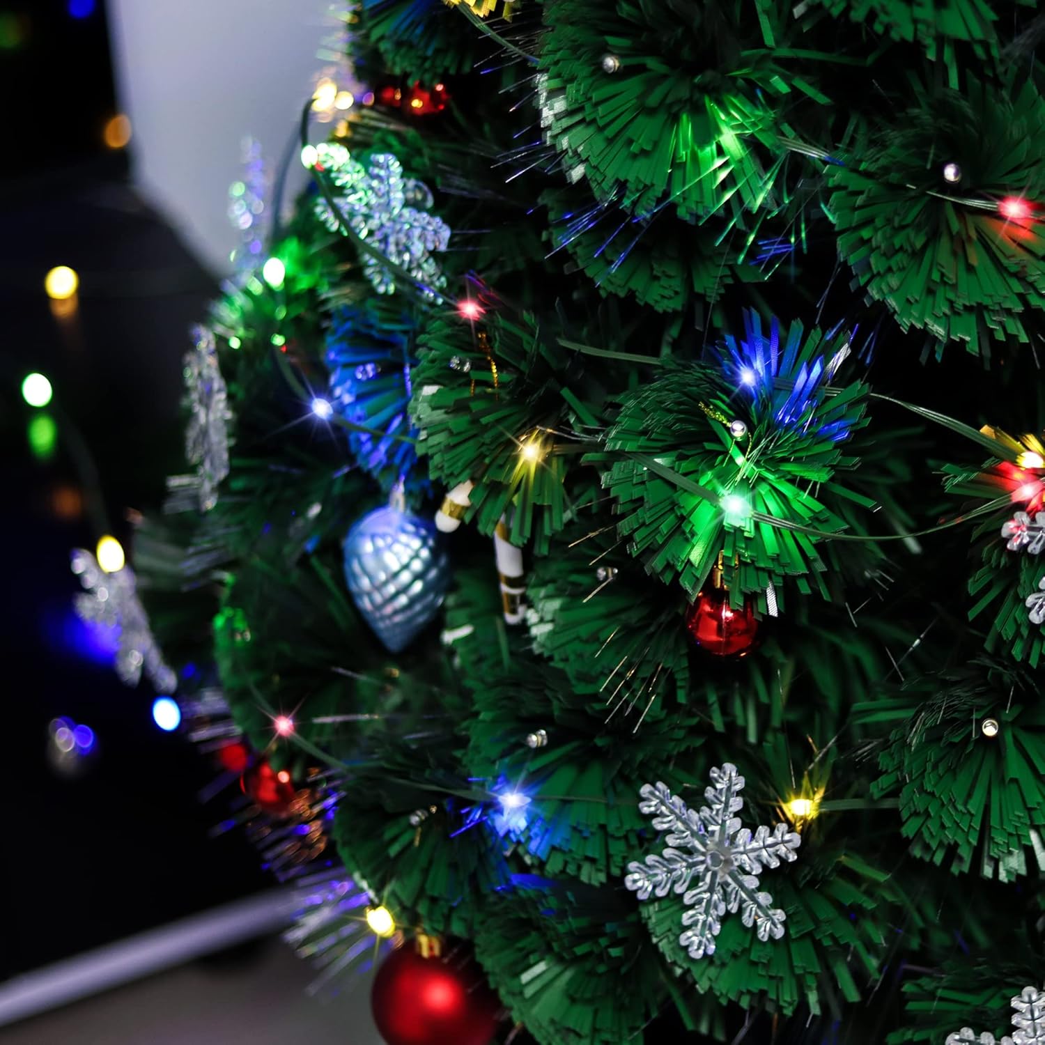1000 Led Fairy String Lights, 328Ft Long Outdoor Christmas Lights, Waterproof Ip65 Green Pvc Copper Wire Lights, 8 Light