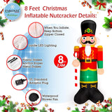 Christmas Inflatable Nutcracker Giant Lighted Interior Inflatable Christmas Decoration With Built In Fan And Anchor Rope