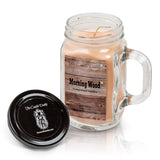 Morning Wood Cedarwood Vanilla Candle - Funny Candle Makes Great Gift For Him - Vanilla Scented Mason Jar Gag Candle - 10 Oz, 80 Hour Burn Time, Poured In Small Batches In Usa