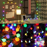 Led String Lights Usb Plug In 19 Color Changing String Lights With Remote 21.3Ft 50 Led Multicolor Globe Fairy Lights Fo