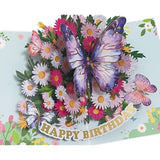 Happy Birthday Pop Up Card, Butterfly Birthday Card, Pop Up Birthday Cards For Women, Sister, Wife,Mom, Grandma, Gradaughter, Aunt, Daughter, 5.7 * 7.7 With Envelope