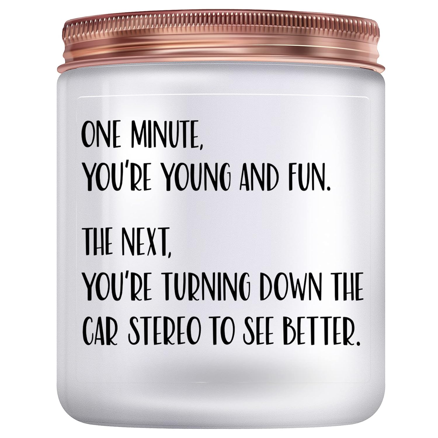 40Th 50Th 60Th 70Th Birthday Gift For Women Men - Happy Funny Mom Dad Birthday Gifts- 40 50 60 70 Year Old Gifts For Wife Husband - Lemongrass Sage Candles